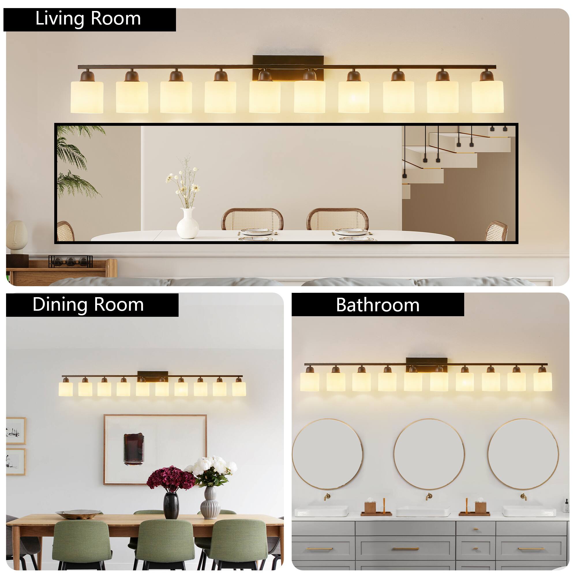 Living Room  
Dining Room  
Bathroom