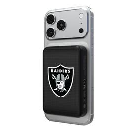 Keyscaper - Las Vegas Raiders Wireless Magnetic Power Bank - Black