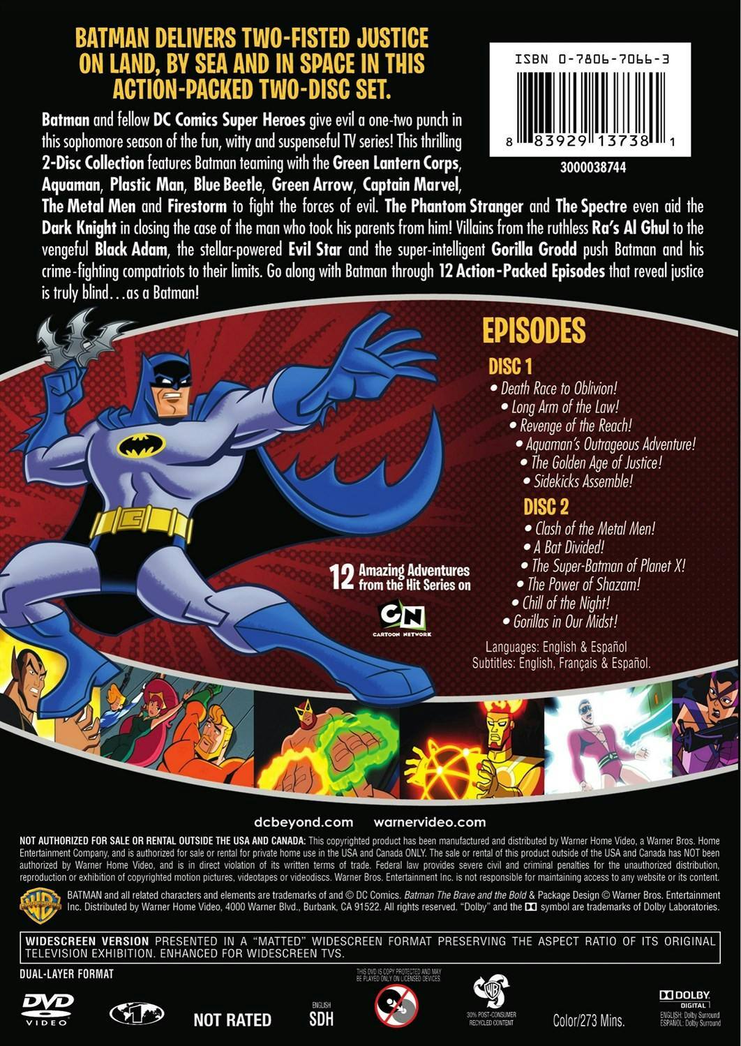 Back. Batman: The Brave and the Bold: Season Two, Part One [DVD].