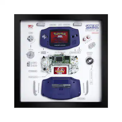 1UP
GAME BOY ADVANCE
INTRODUCED: 2001
Nintendo
- L-BUTTON
- R-BUTTON
- START
- SELECT
- D-PAD
- A BUTTON
- B BUTTON
- EXT
- HEROPHONE JACK
- SPEAKER
- MOTHERBOARD
- POWER SWITCH
- ENCLOSURE
GAME BOY ADVANCE
INTRODUCED: 2001
Nintendo
- CPU
- RAM
- ROM
- LCD
- BUTTON A
- BUTTON B
- BUTTON L
- BUTTON R
- D-PAD
- START
- SELECT
- HEROPHONE JACK
- SPEAKER
- MOTHERBOARD
- POWER SWITCH
- ENCLOSURE
AH134630B
GAME BOY