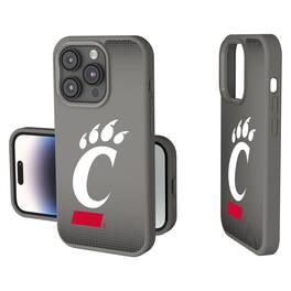 Keyscaper - NCAA - Cincinnati Bearcats Linen Logo iPhone Soft Touch Case - 15 - Gray