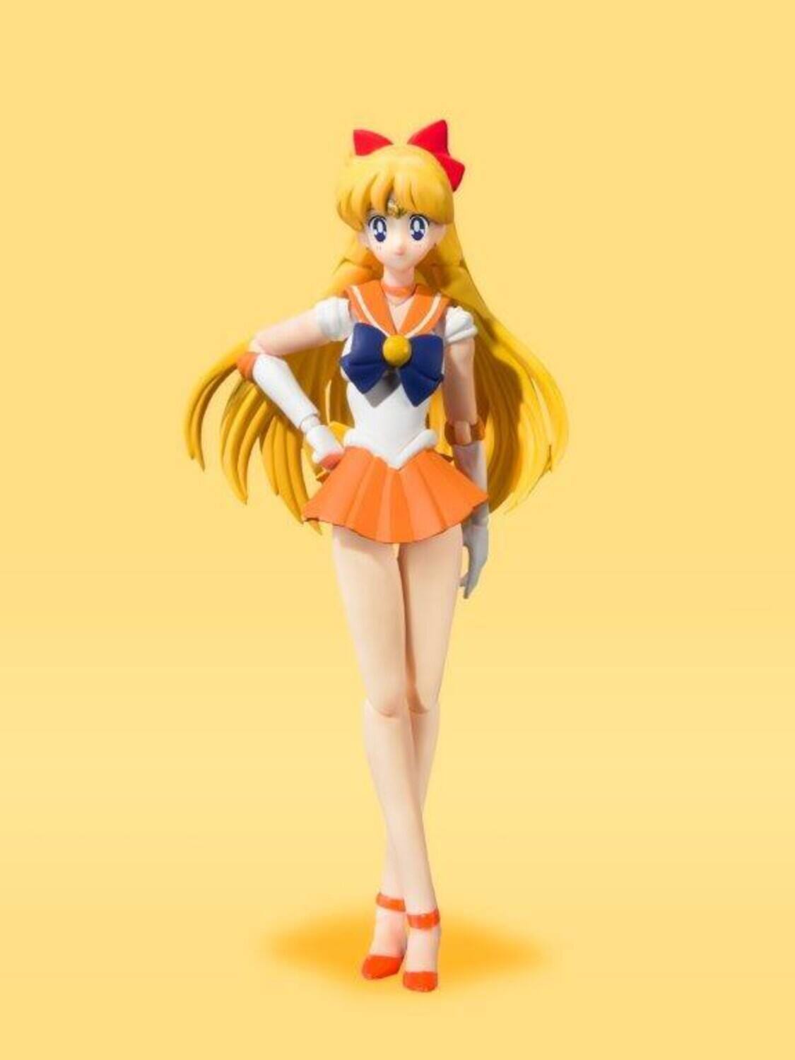 Alt View 2. Bandai - Tamashii Nations - Pretty Guardian Sailor Moon - S.H. Figuarts - Sailor Venus (Animation Color - Collectibles - Multicolor.