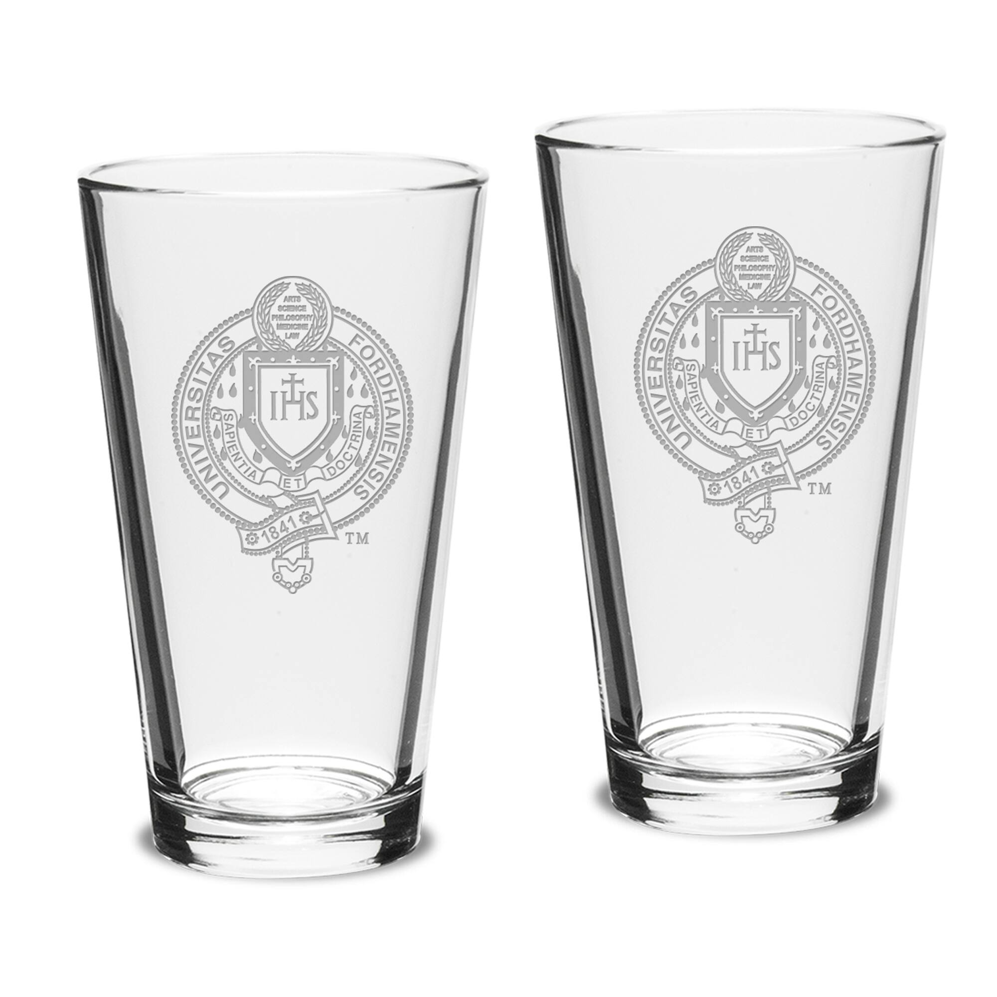 Jardine - Fordham Rams Team 16oz. 2-Piece Classic Pub Glass Set - Multicolor