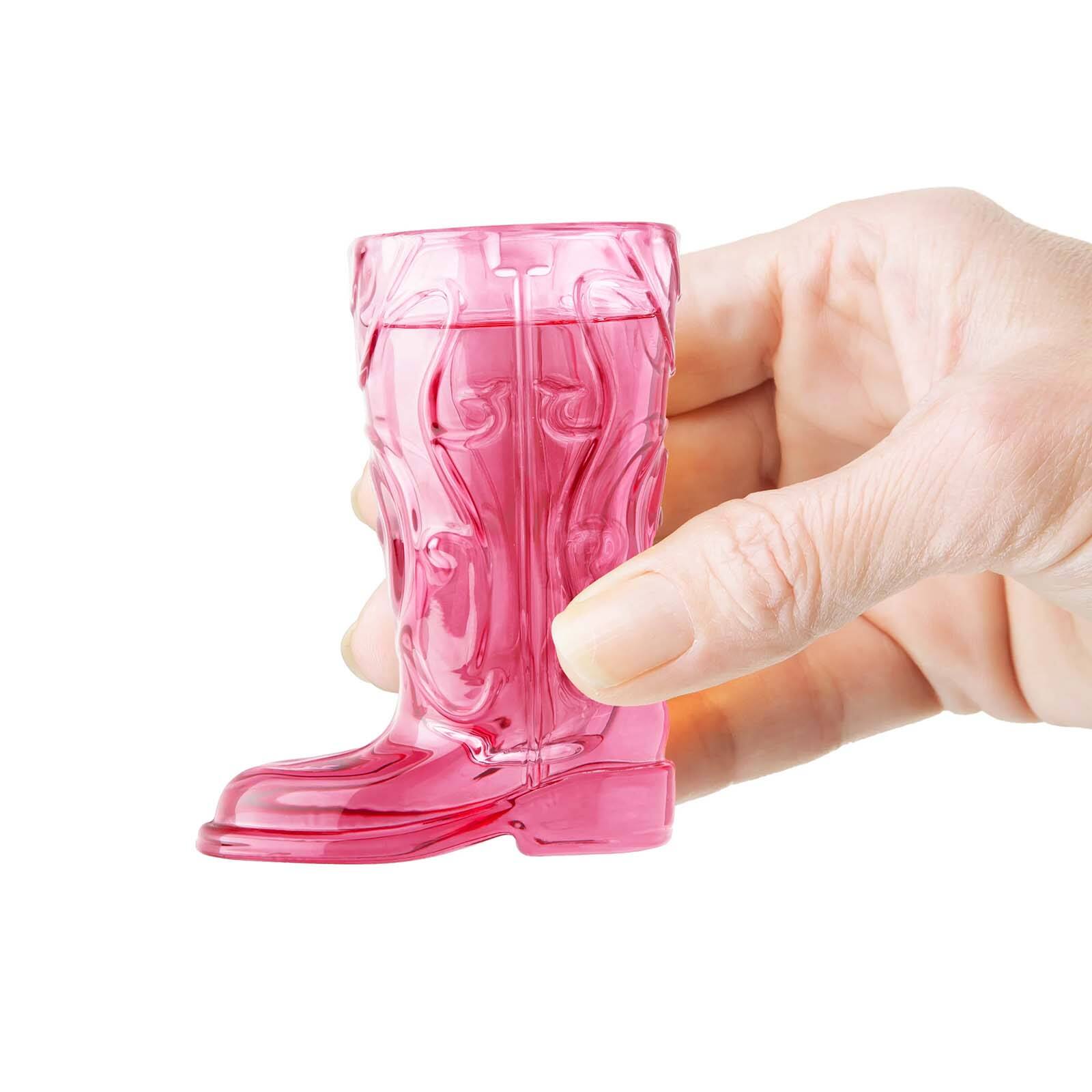 Alt View 2. Final Touch - Wild West Cowboy Boot Shotglass Set - Pink.