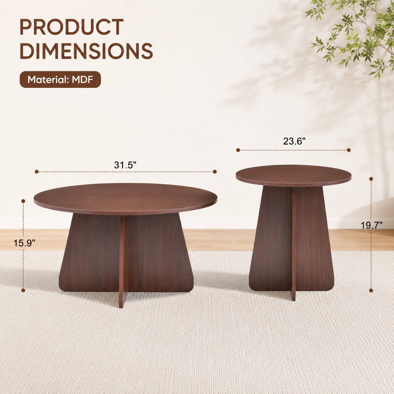PRODUCT DIMENSIONS  
Material: MDF  
23.6" 31.5" 19.7" 15.9"