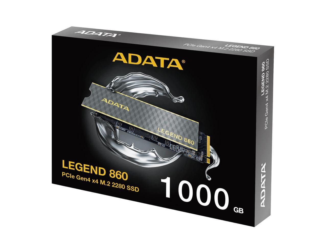 ADATA - Legend 860 PCIe 1TB  Gen4 x4 M.2 2280 SSD Solid State Disk Model SLEG-860-1000GCS