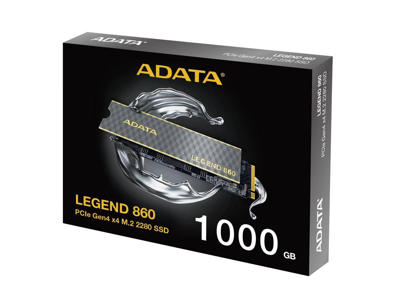 ADATA LEGEND 860 M.2 2280 SSD  
ADATA LEGEND 860 PCle Gen4 x4 M.2 2280 SSD  
1000 GB