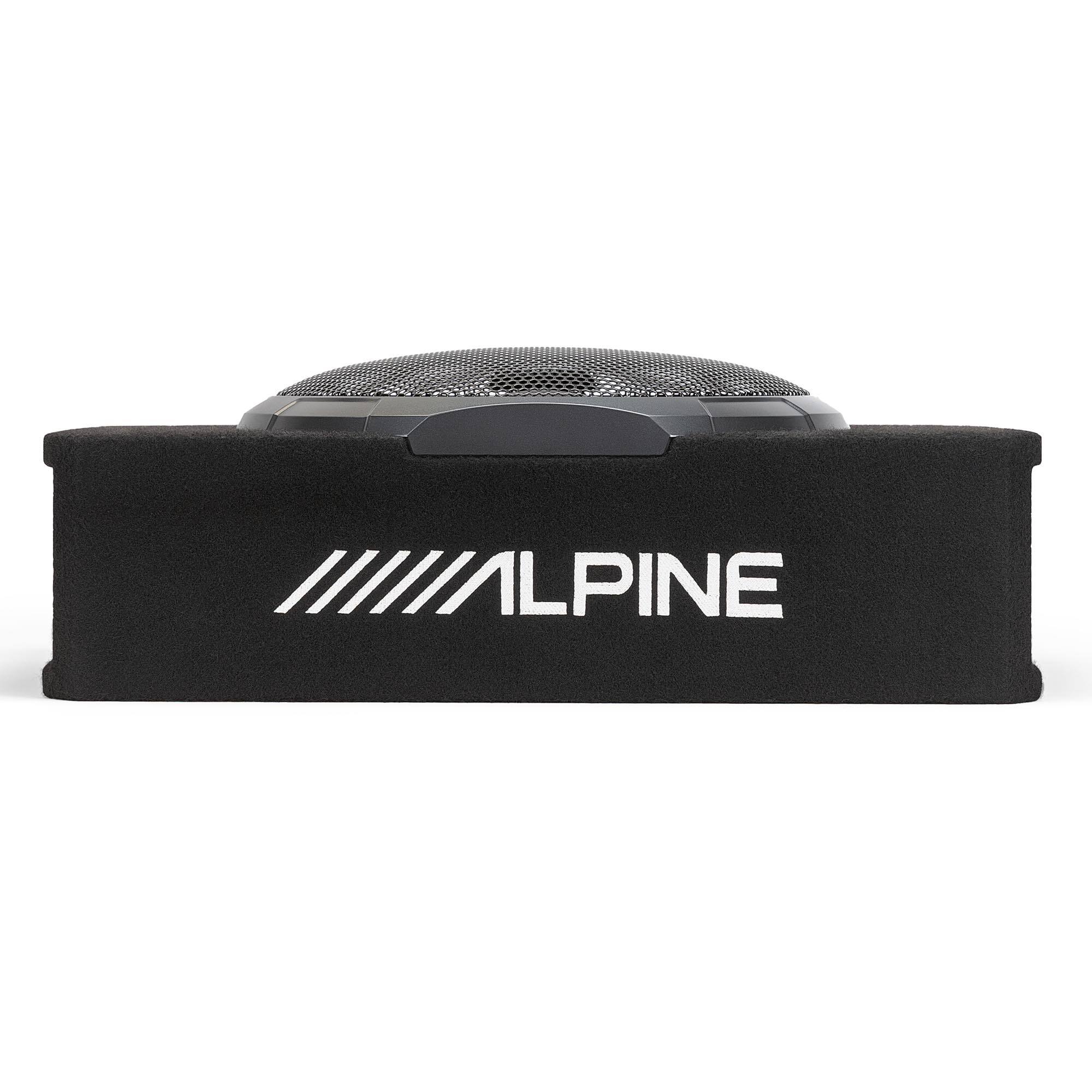 Alt View 3. Alpine - Alpine PWV-SB10 10" BassRev™ Powered Subwoofer Enclosure - Black/Gray.