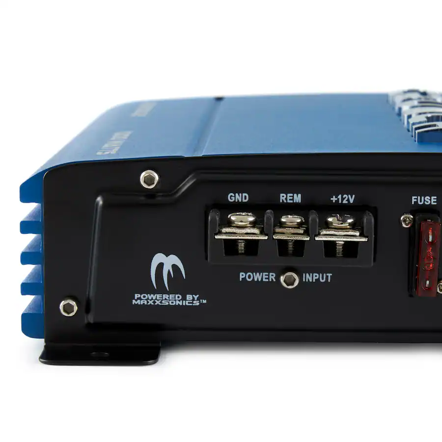 Maxxtonics Crunch PowerDriveX 1000 Watt 2 Channel Exclusive Blue A/B Car Amplifier ...