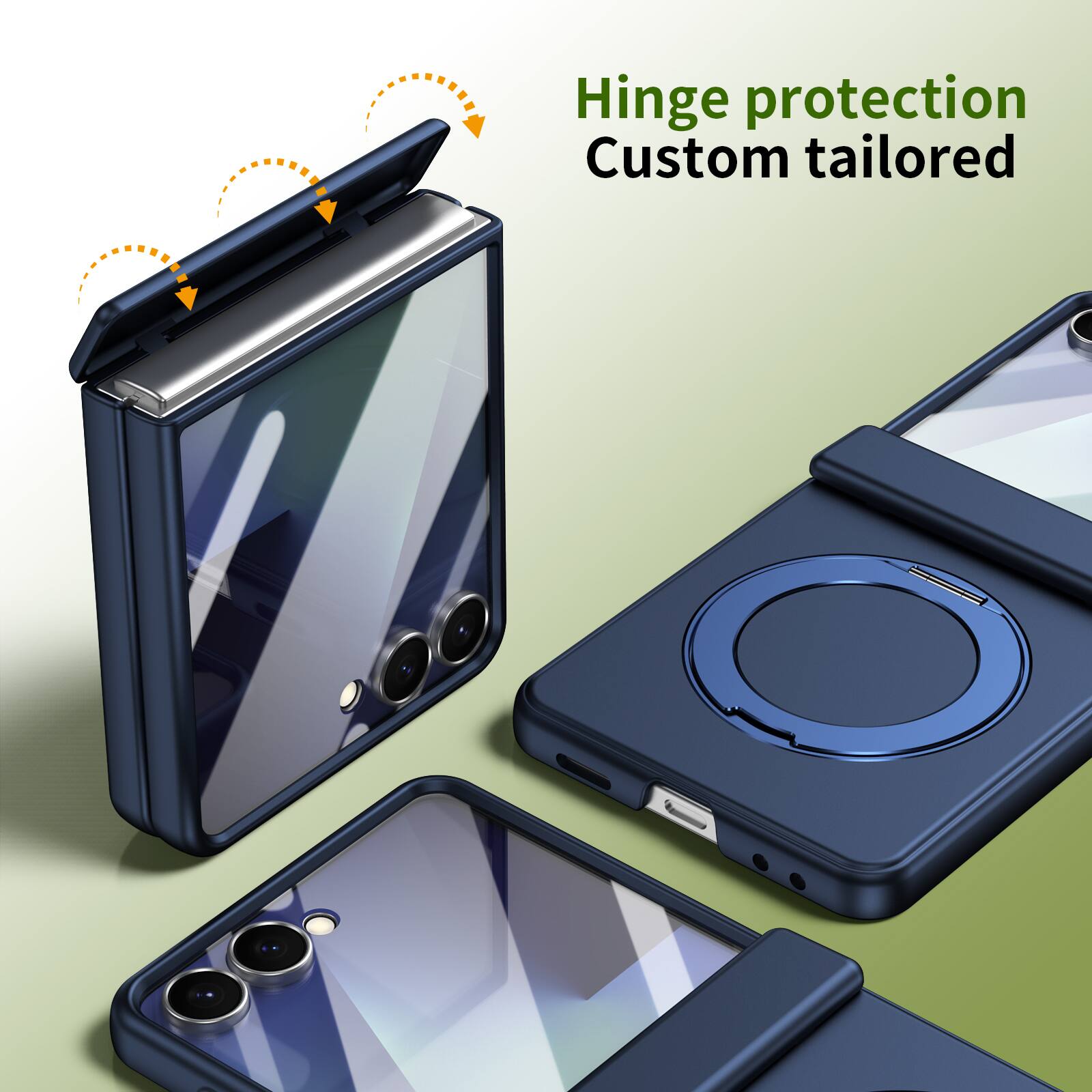 Hinge protection  
Custom tailored