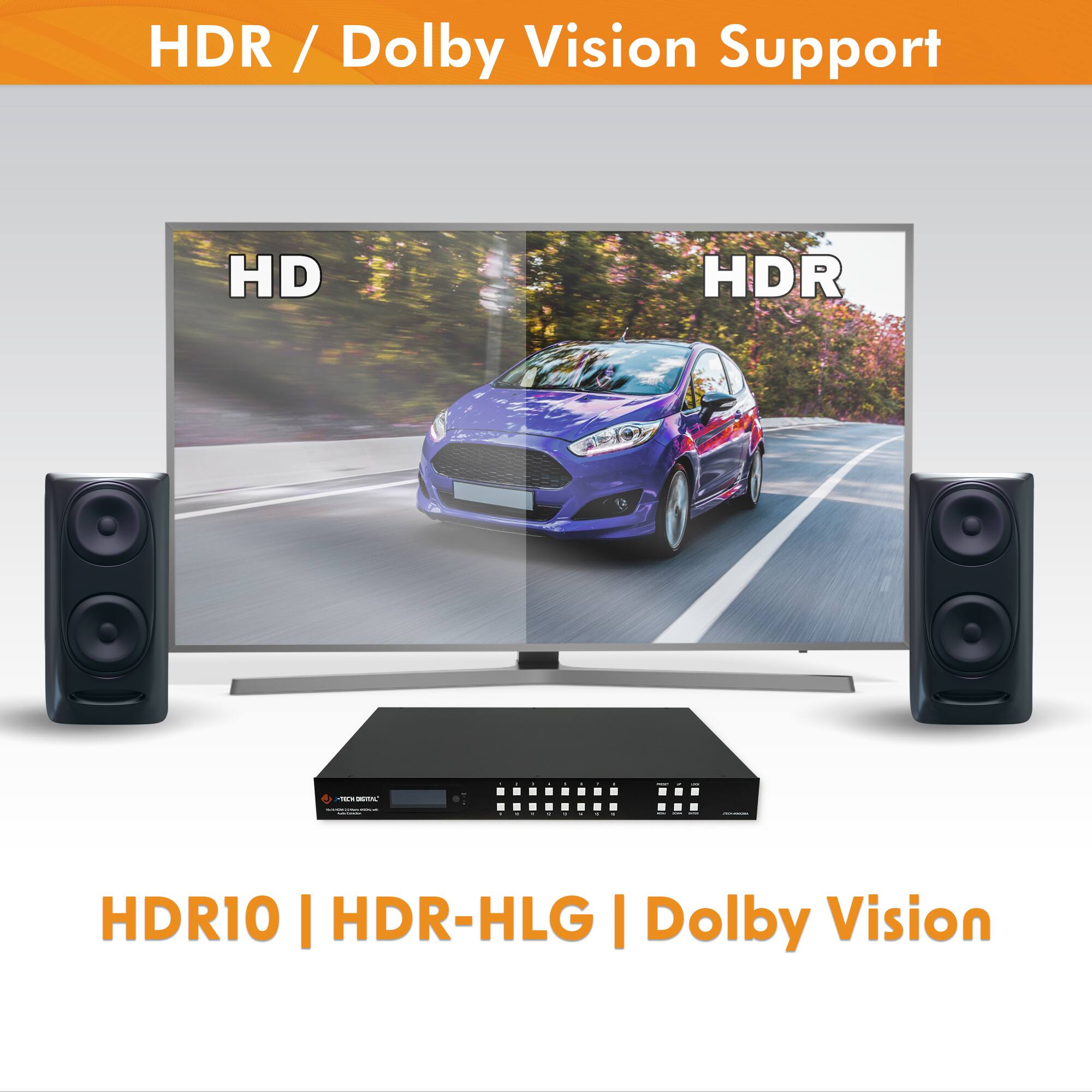 HDR / Dolby Vision Support

HD | HDR

HDR10 | HDR-HLG | Dolby Vision