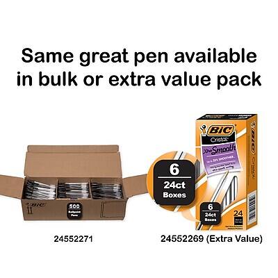 Same great pen available in bulk or extra value pack

- 500 pens in 24ct Boxes (24552271)
- 6 pens in 24ct Boxes (24552269) (Extra Value)