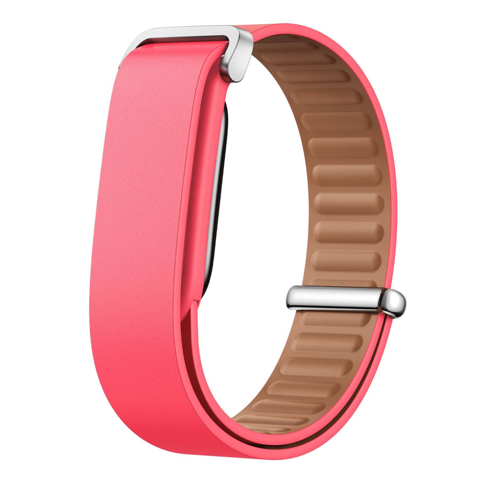 Front. Dteck - Leather Band for Google Fitbit Air, Soft Comfortable Wristband Replacement Strap - Red.