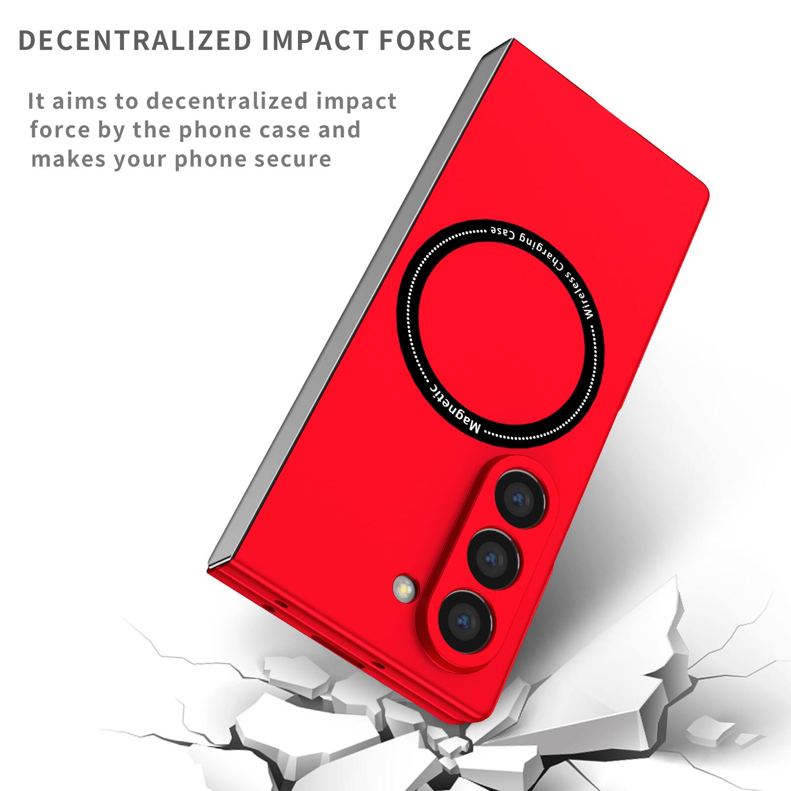 DECENTRALIZED IMPACT FORCE

It aims to decentralized impact force by the phone case and makes your phone secure

Case Charging Wireless Magnetic