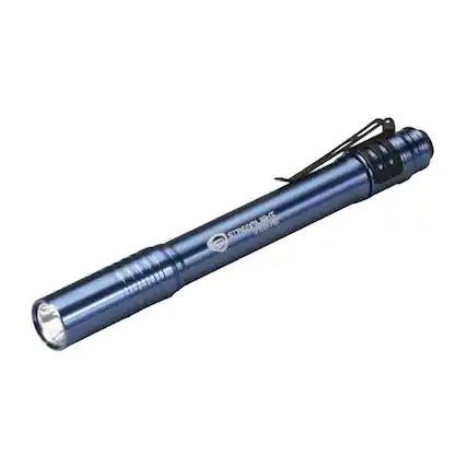 Front. Streamlight - Streamlight Stylus Pro Penlight Blue AAA Battery Powered LED - Blue.