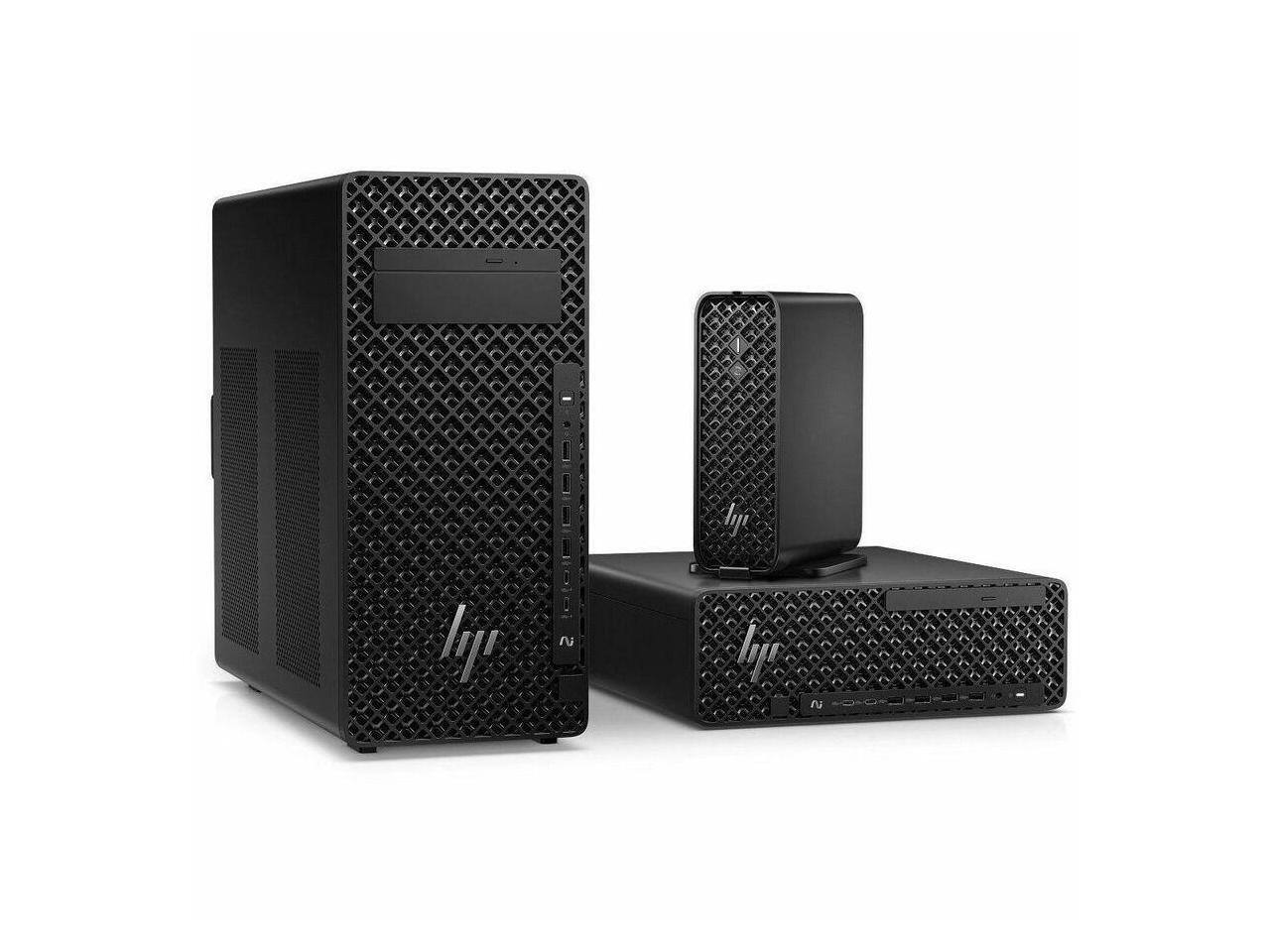 Alt View 3. HP - HP Z2 G1i Workstation - Intel Core Ultra 5 235 - 32 GB - 1 TB SSD - NVIDIA RTX A400 - Windows 11 Pro - Mini PC - Black.