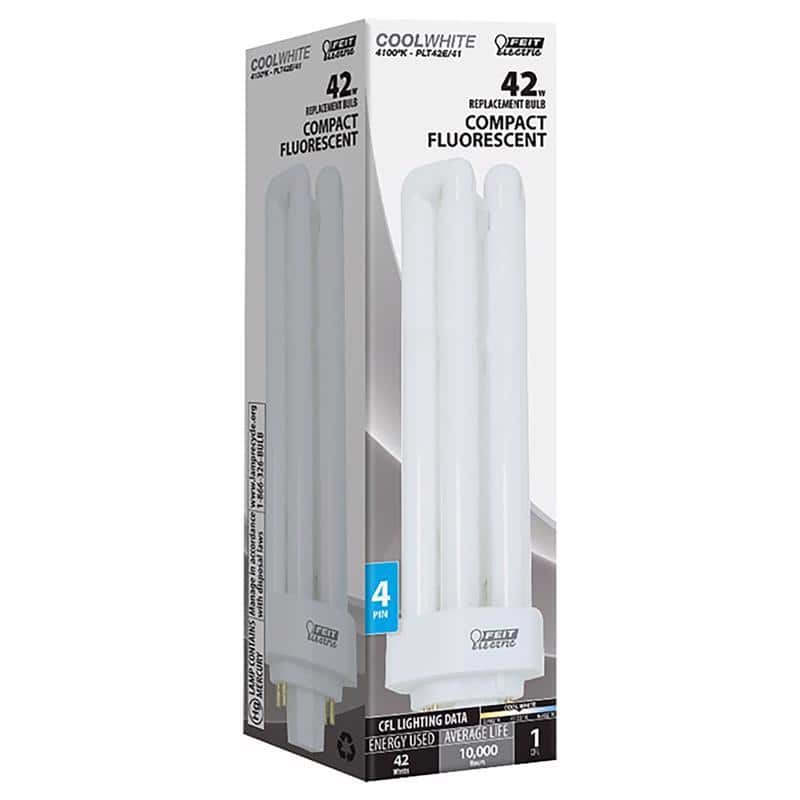 FEIT ELECTRIC - 42 W PL 6.59 in. L CFL Bulb Cool White Specialty 4100 K 1 pk