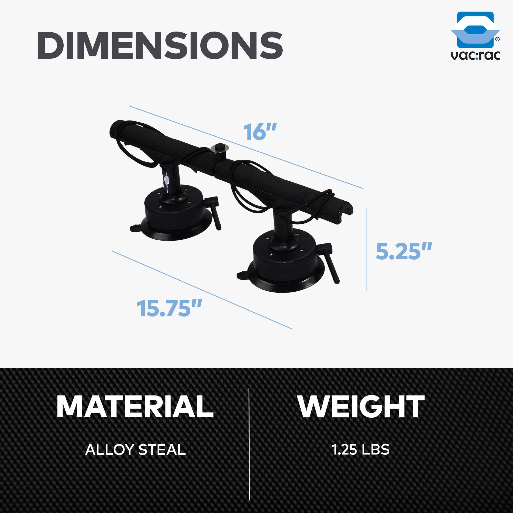 DIMENSIONS  
vac:rac  
16" T 5.25" 15.75"  

MATERIAL  
ALLOY STEEL  

WEIGHT  
1.25 LBS