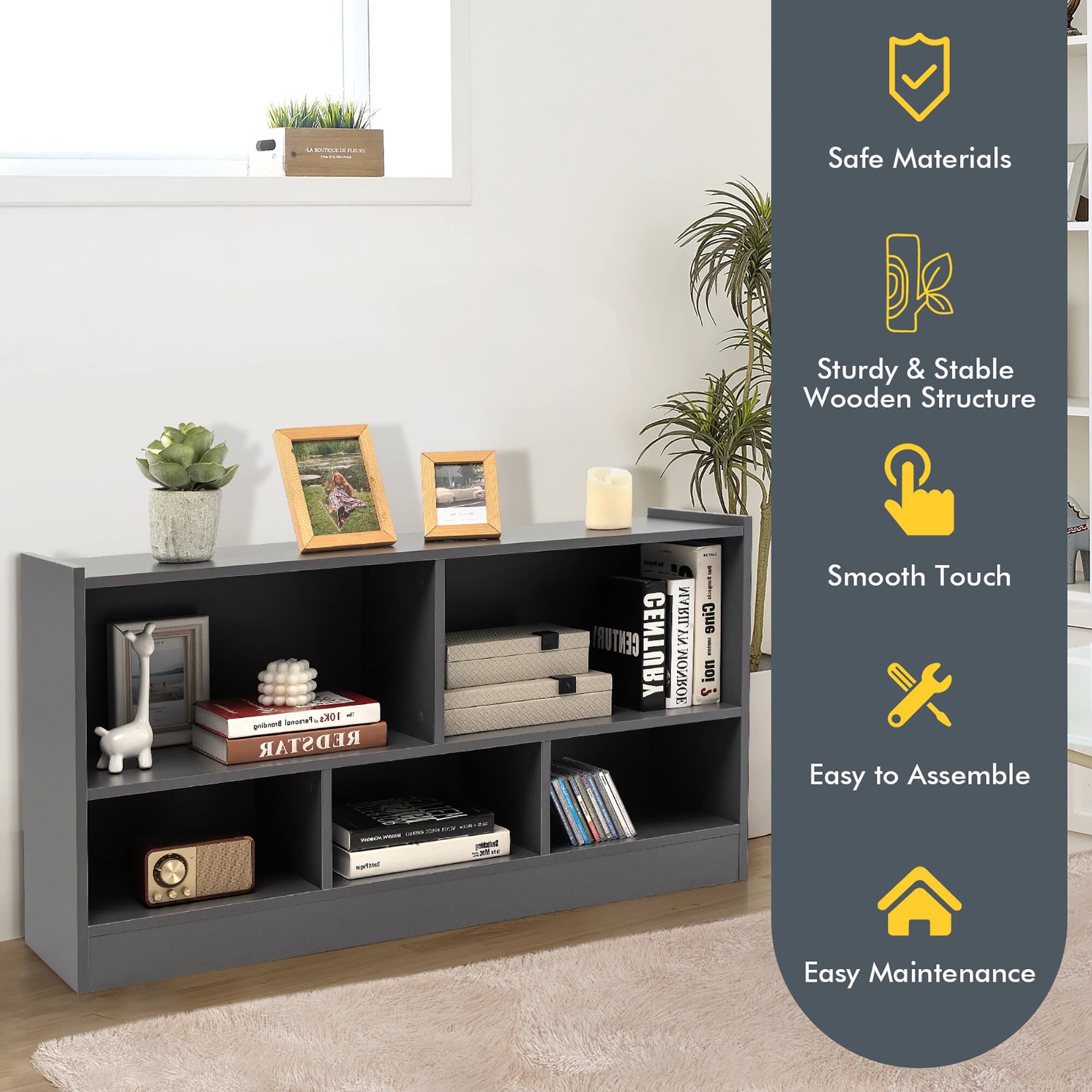 Safe Materials, Sturdy & Stable Wooden Structure, Smooth Touch, Easy to Assemble, Easy Maintenance