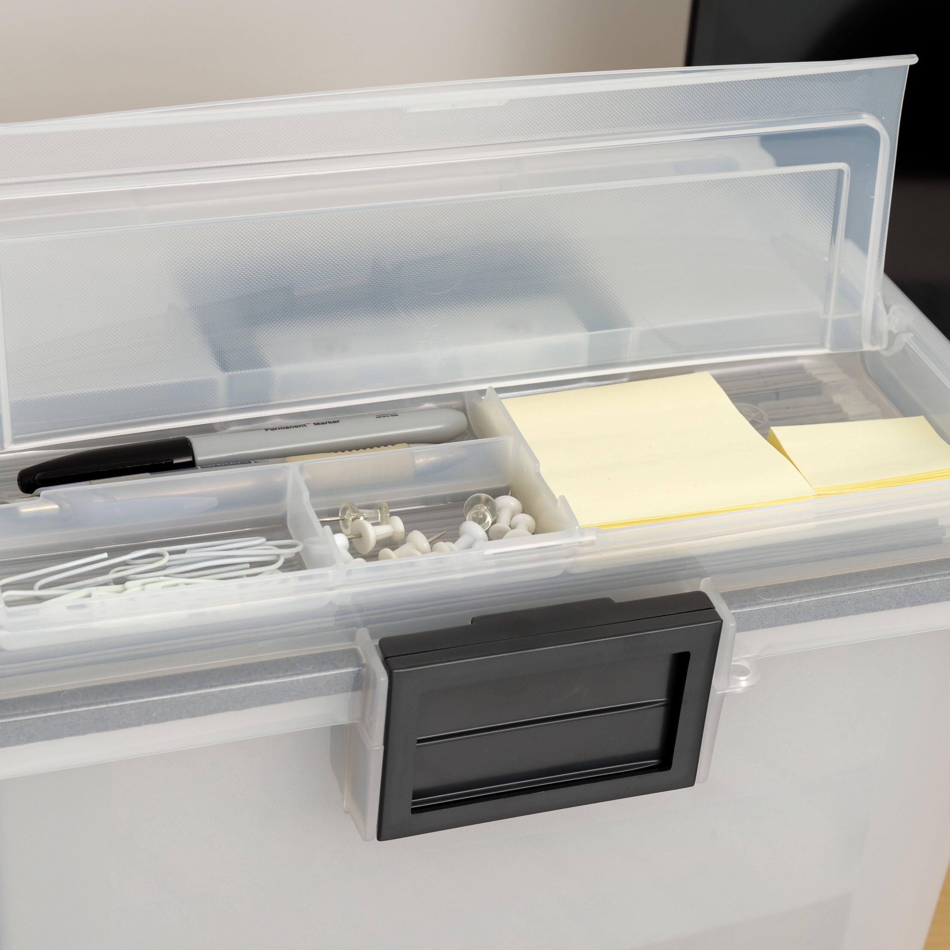 Alt View 6. IRIS USA - IRIS USA Portable Letter Size File Box with Handle for Hanging Folders.