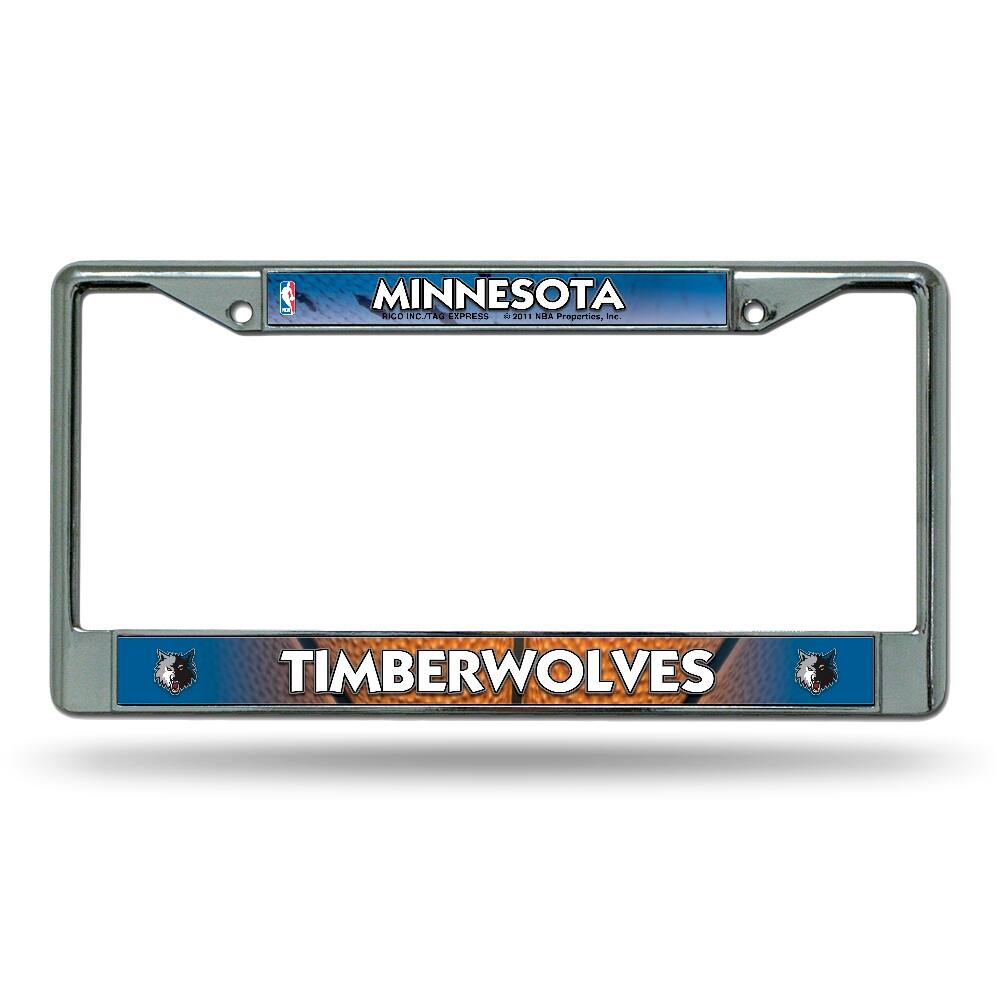 Minnesota Timberwolves NBA Chrome License Plate Frame