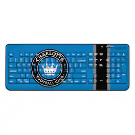 Keyscaper - Charlotte FC Team Stripe Wireless Keyboard - Multicolor