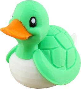 JuzToys - Turtle Duck Figurine, 4x4 Ducking, Fun Car Dashboard Accessory, Unique Turtle Gifts, Ducks for Cars by PowerTRC - Green