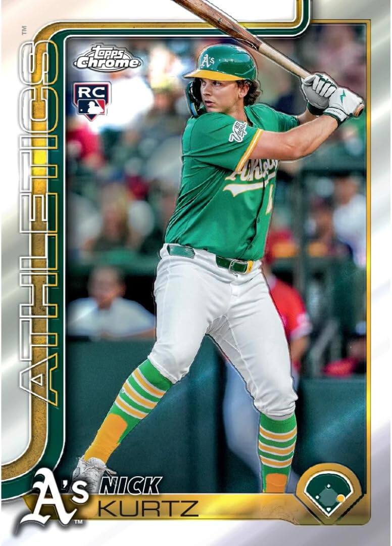 TM Topps Chrome A's RC Vepe e UALAW I SOUL3HIV NICK A's TM KURTZ