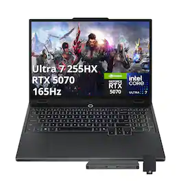 Lenovo - Legion 5 15.1" gaming,Intel Ultra7 255HX(> i9-14900HX),RTX 5070,64GB DDR5,4TB SSD+1TB Dock Set,Win 11 - Black