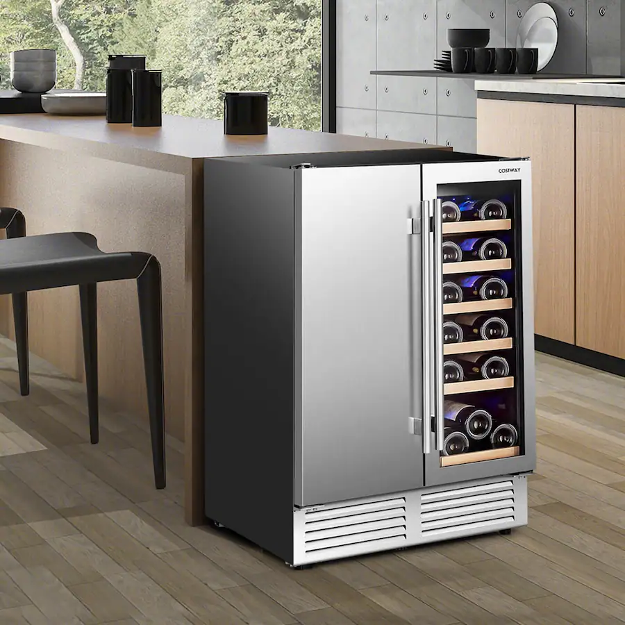 Costway in Beverage and Cooler Free standing Built in Dual