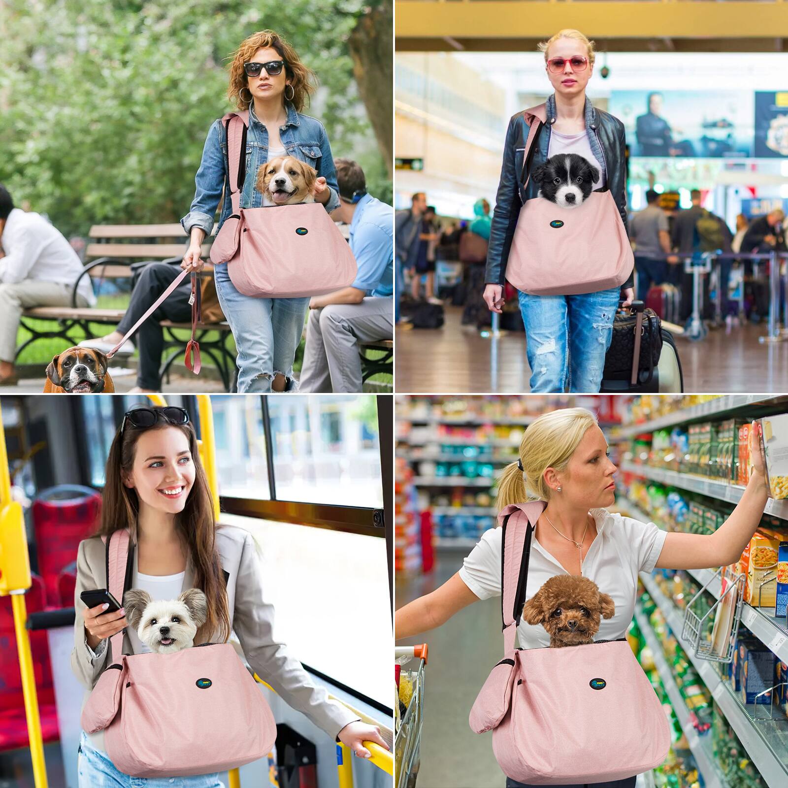 Alt View 7. Ownpets - Pet Sling Carrier Hands-Free Bag Adjustable Strap.