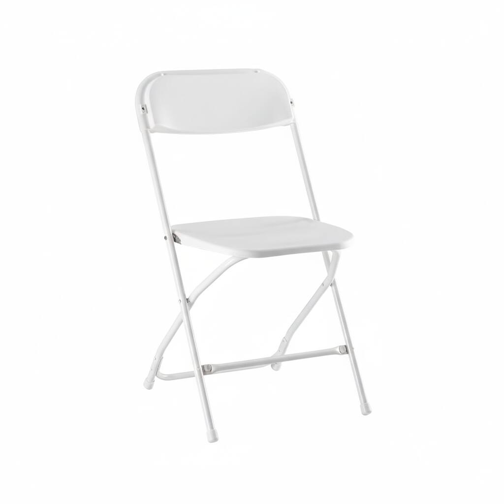 Front. AOITUN - Folding Chair 10 Pack White - Heavy Duty Metal Chairs for Indoor and Outdoor Use - White.