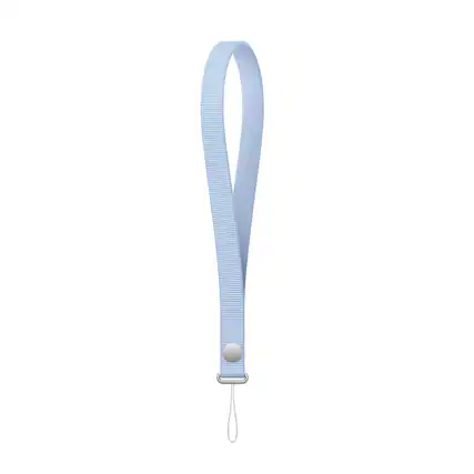 Front. Apple - Wrist Strap - Crisp Blue.
