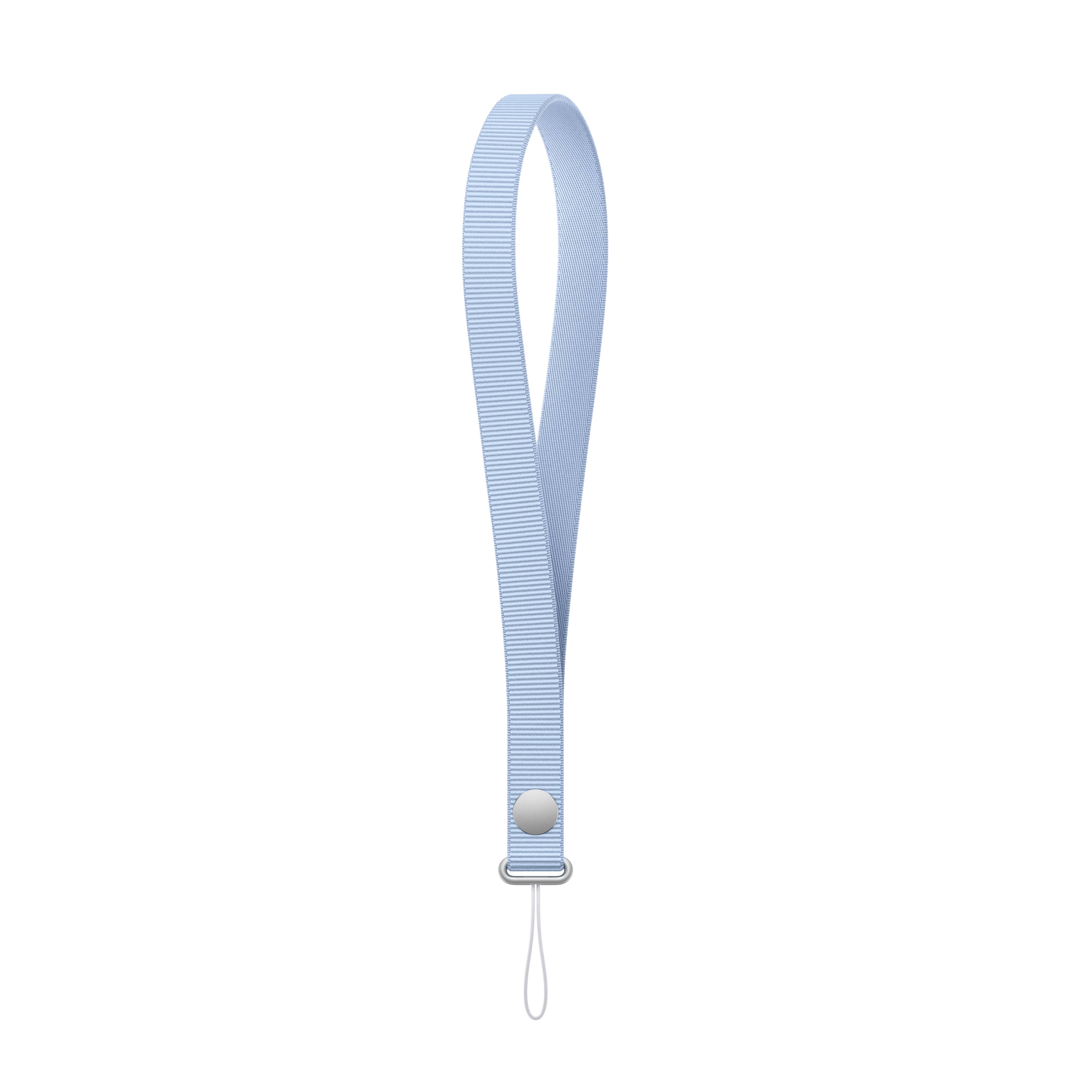 Front. Apple - Wrist Strap - Crisp Blue.