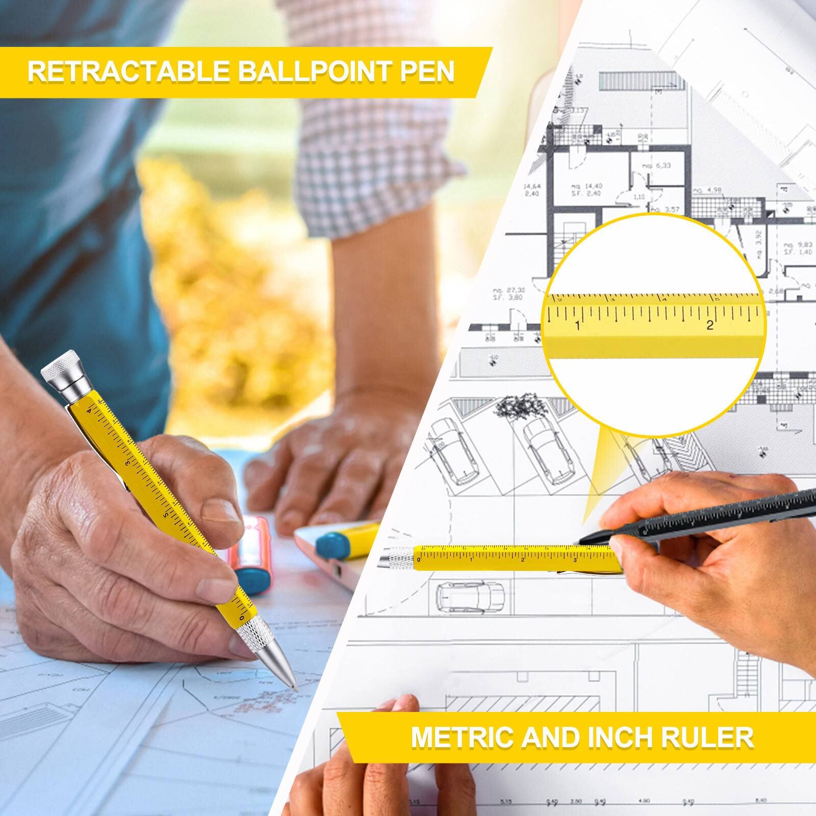 RETRACTABLE BALLPOINT PEN

METRIC AND INCH RULER