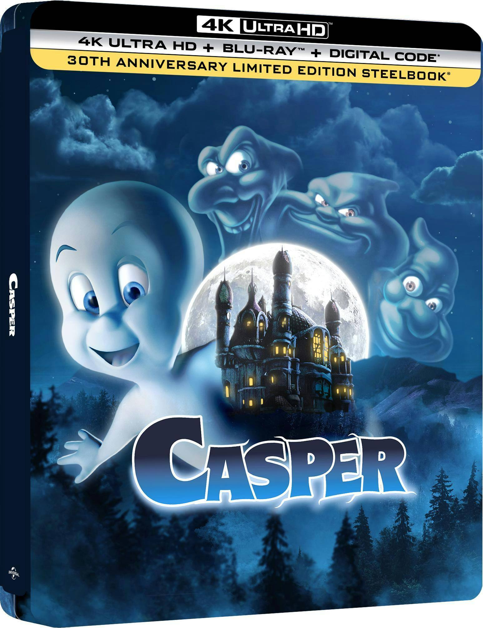 Back. Casper (30th Anniversary Edition) (Steelbook)   - 4K Blu-Ray.