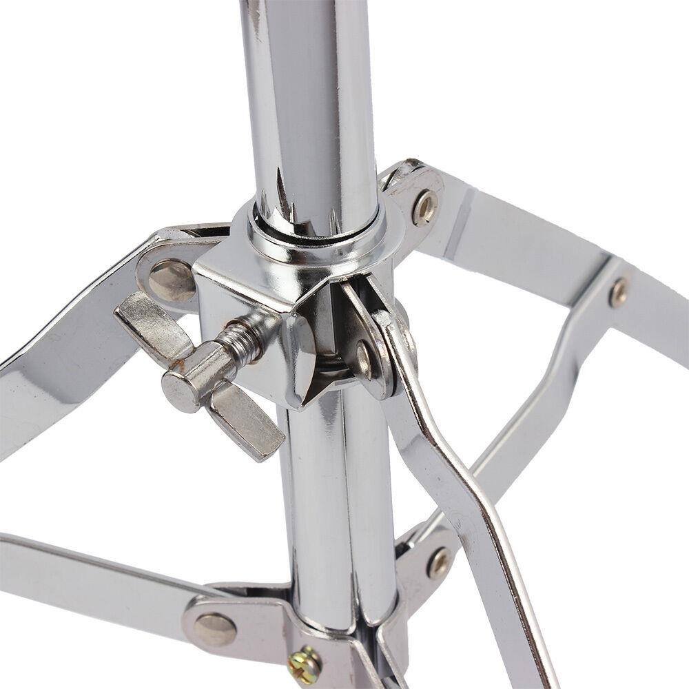 Left. Winado - New Silver Snare Drum Stand - Heavy Duty Hardware Percussion.