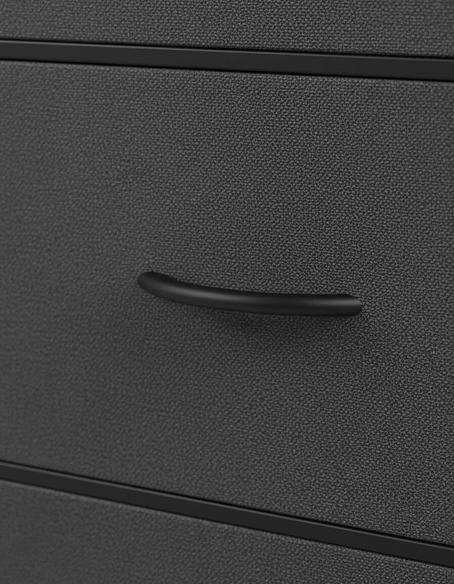 Left. AOITUN - Tall 10-Drawer Fabric Dresser, Gray Vertical Storage Tower with Metal Frame, Closet Organizer for Bedroom - Gray.