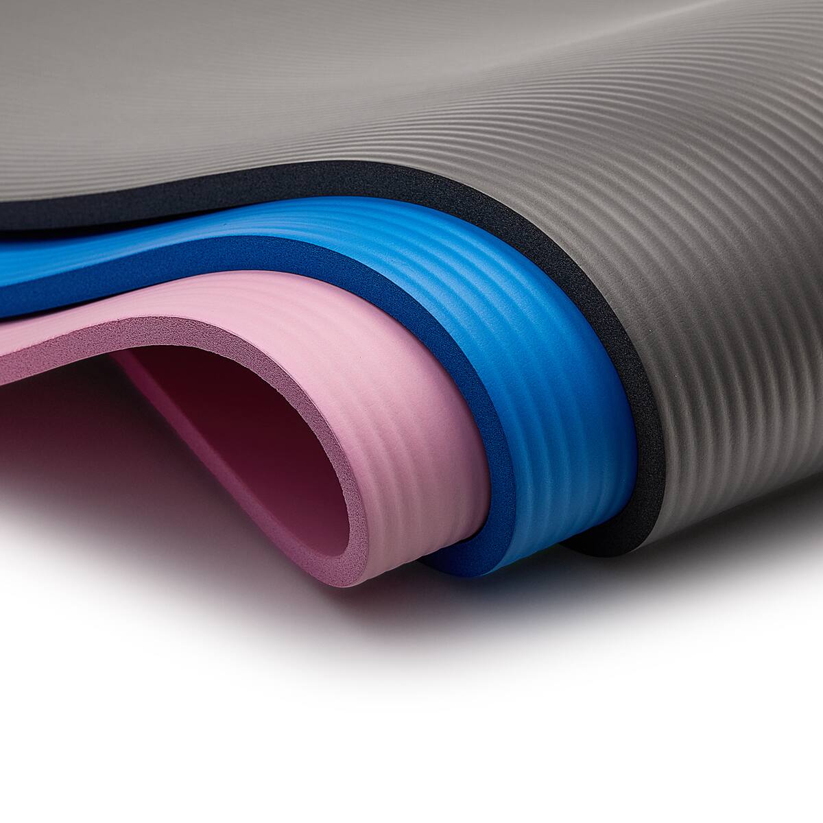 Alt View 3. Sunny Health & Fitness - Premium 1/2-Inch Extra Thick Exercise Yoga Mat - Blue.