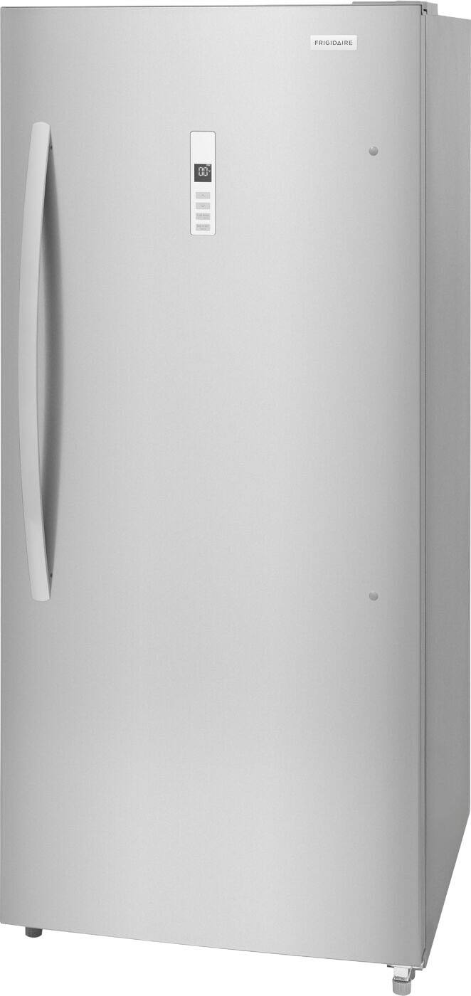 Angle. Frigidaire - 21 Cu. Ft. Garage Ready Upright Freezer - Fingerprint-Resistant Stainless Steel Look.