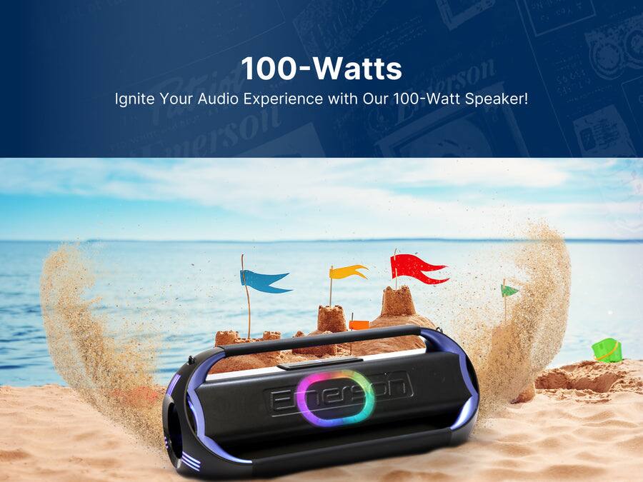 100-Watts  
Ignite Your Audio Experience with Our 100-Watt Speaker!