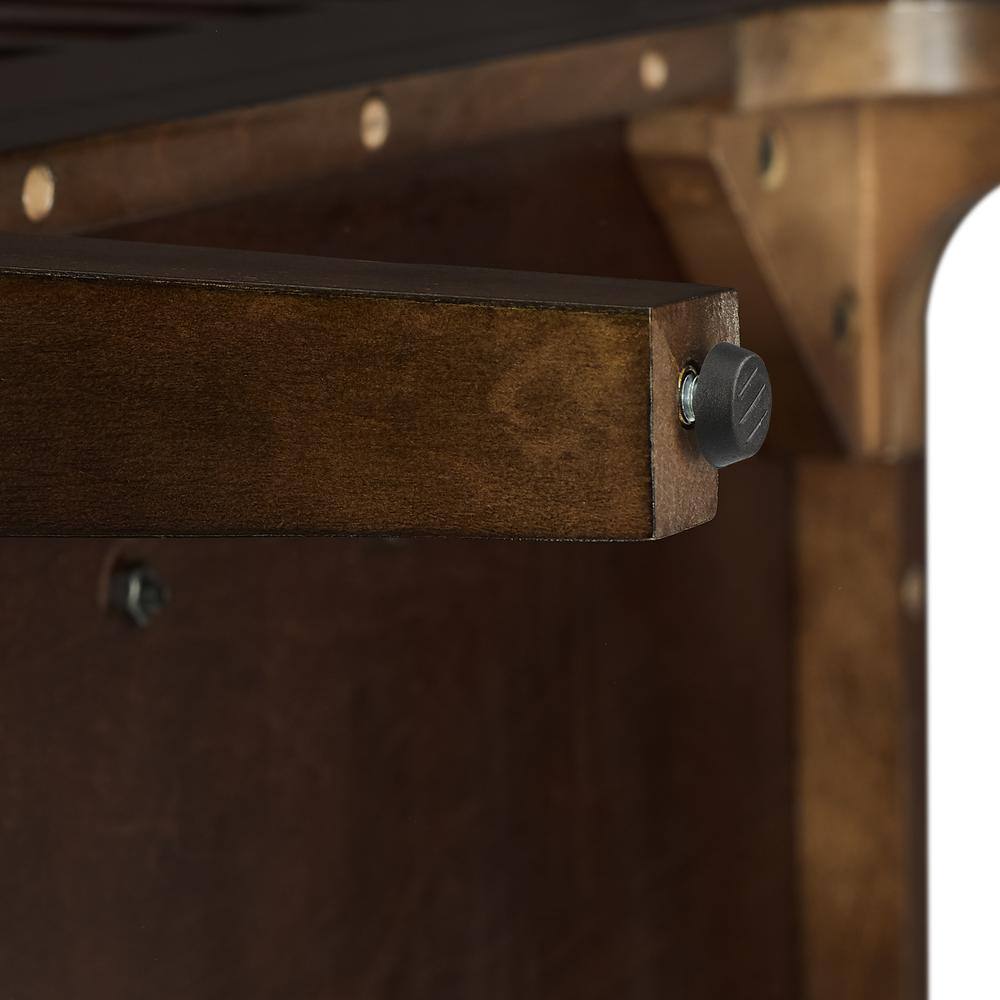 Alt View 6. Crosley Furniture - Asher Large Record Player Cabinet With Vinyl Storage - Dark Brown.