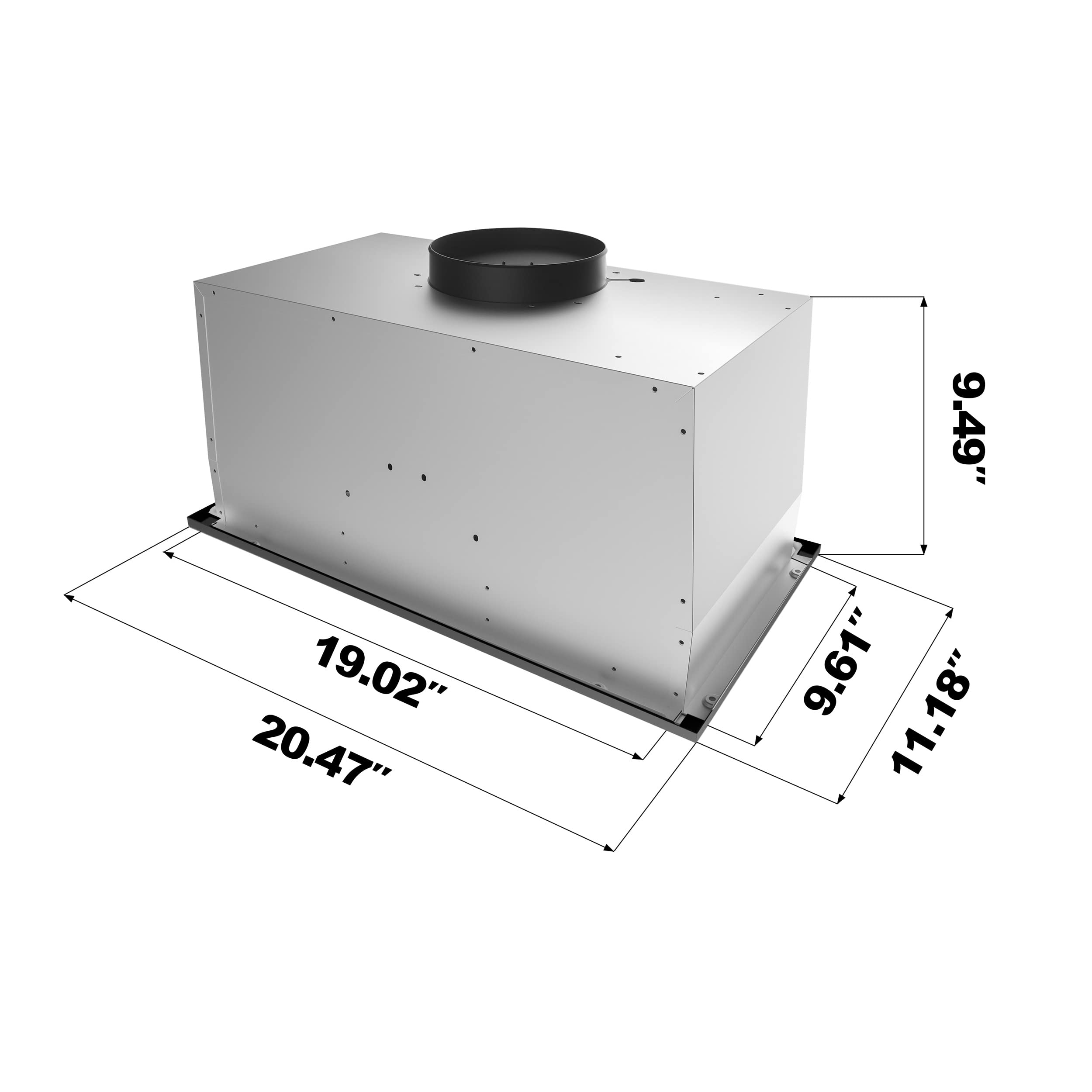 9.49"  
19.02"  
20.47"  
9.61"  
11.18"