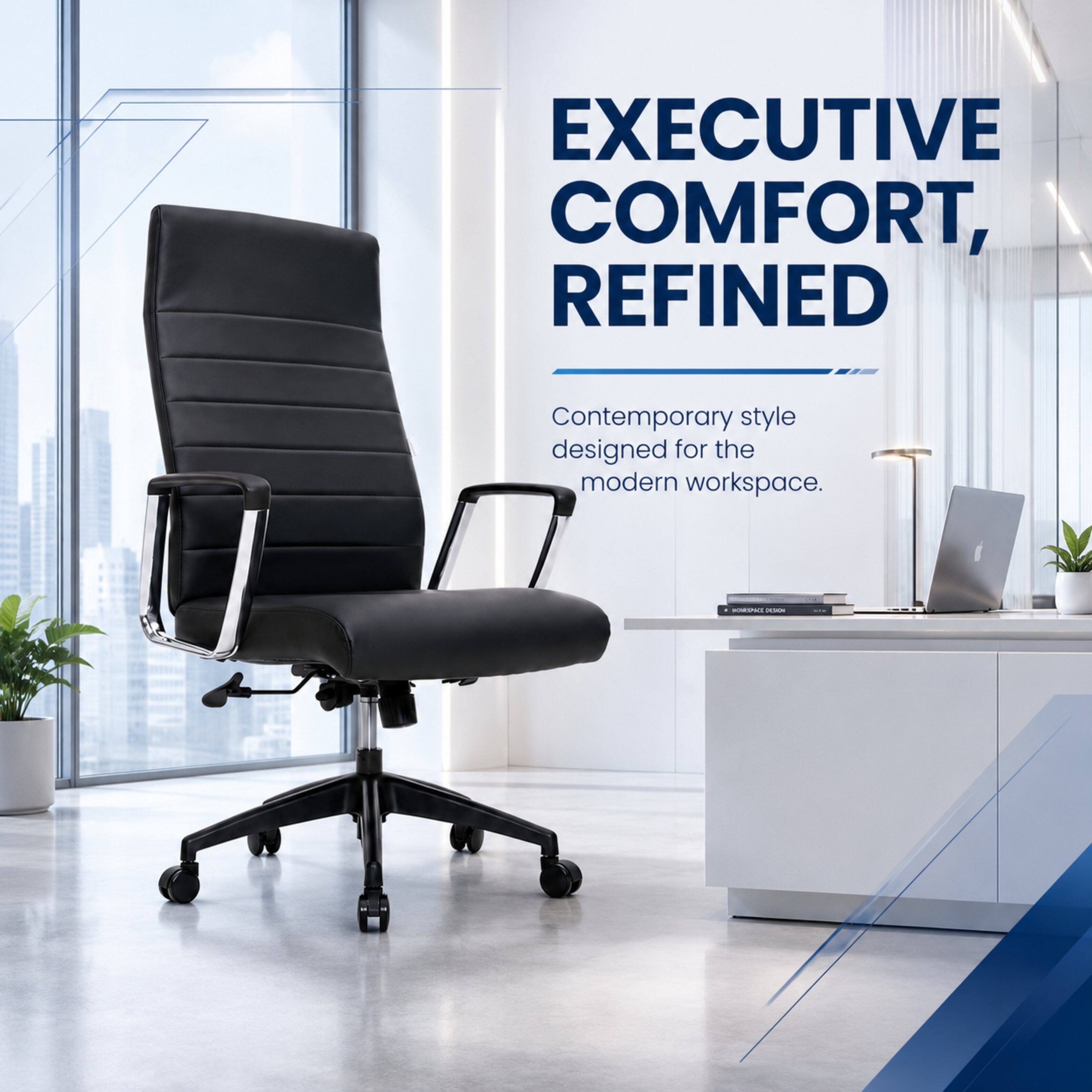 EXECUTIVE COMFORT, REFINED  
Contemporary style designed for the modern workspace.