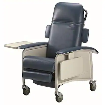 Front. Invacare - Clinical 3 Position Recliner Chair for Adults with Comfort Seating - Blue Ridge.