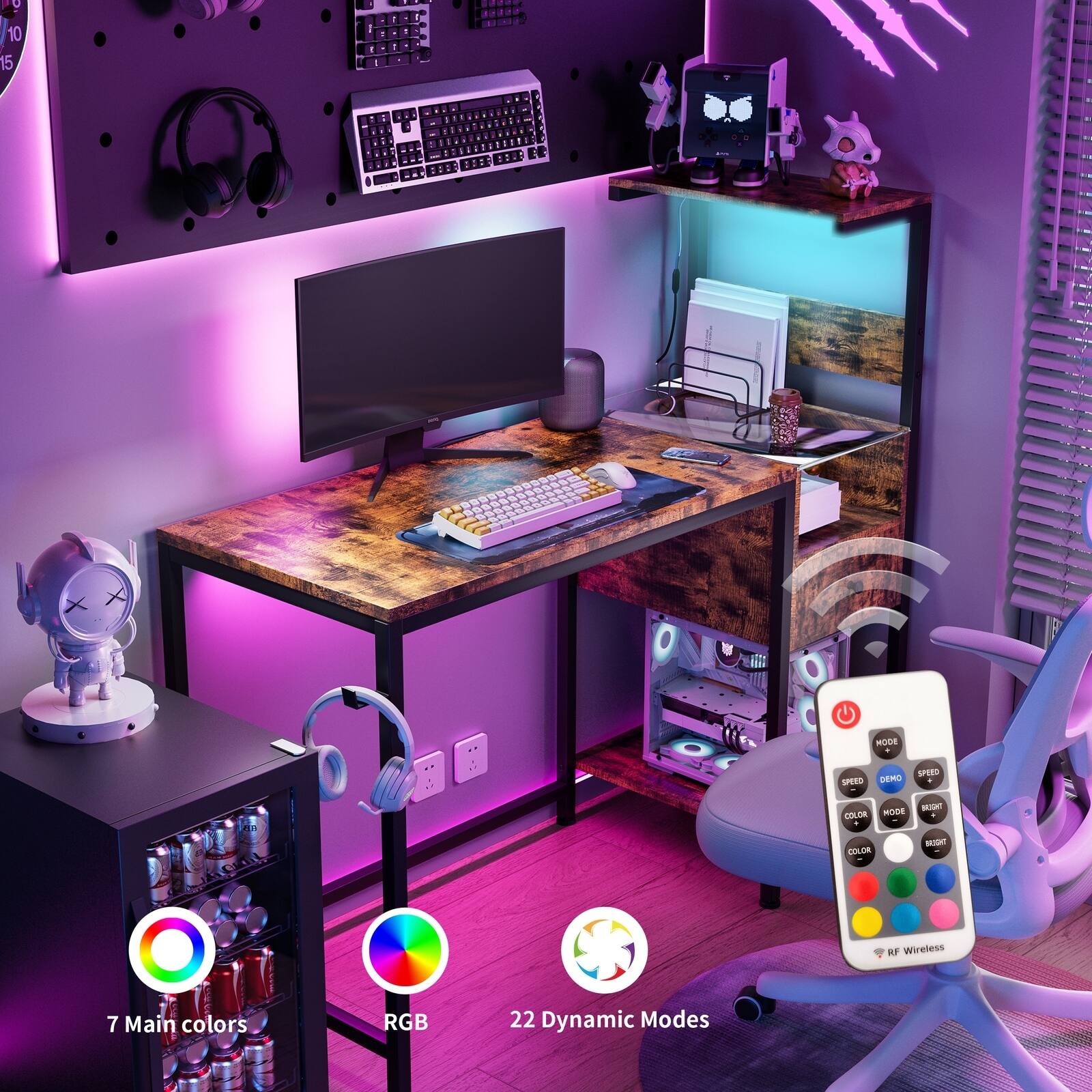 U 10 15 - 1 - - - - - - . . - - . - - - - - - - - HODE . SD DERO SE COLOR MODE MIE 4 COLOR -I RF Wireless 7 Main colors RGB 22 Dynamic Modes