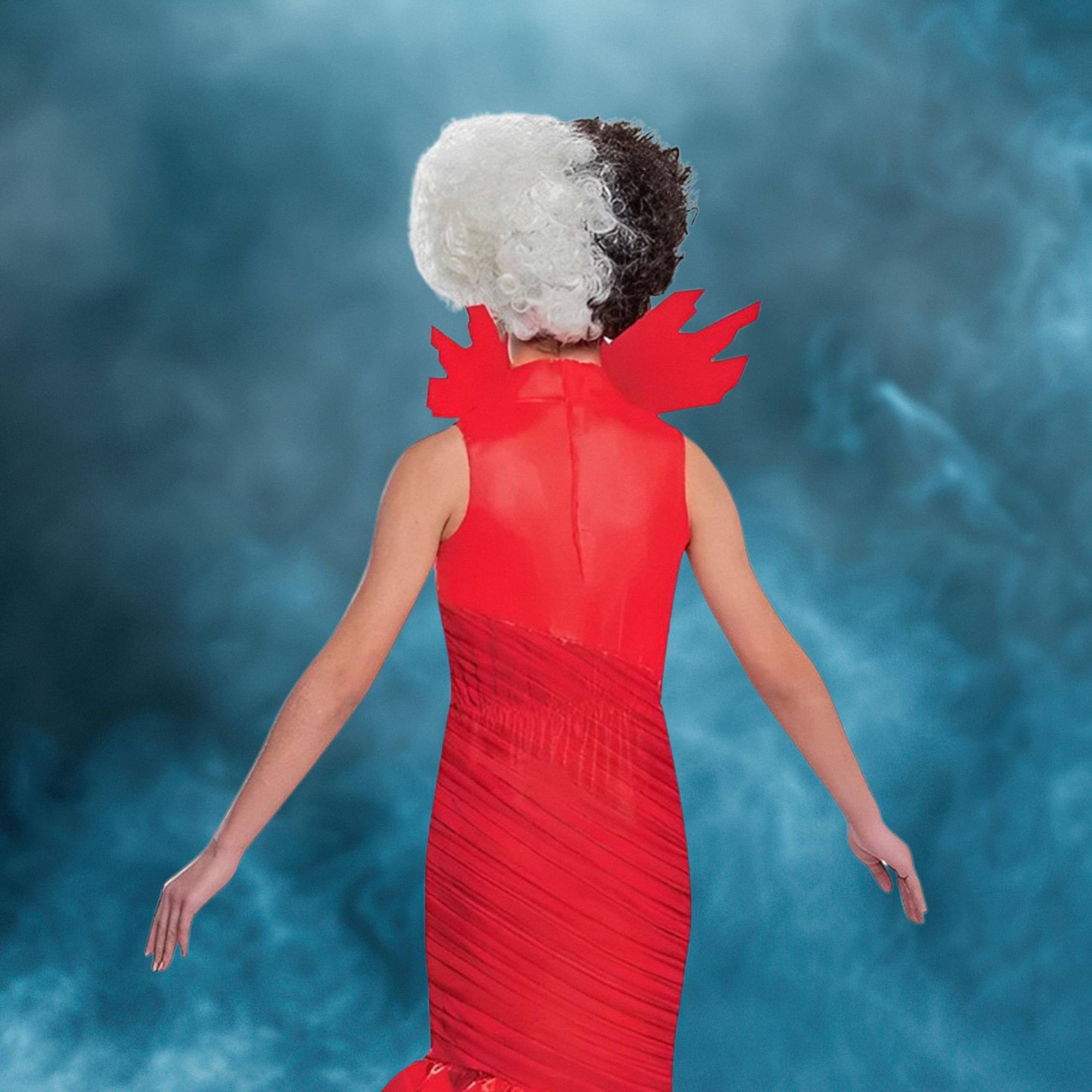 Alt View 2. Disguise - Disney Cruella Child Costume Wig | One Size - Black.