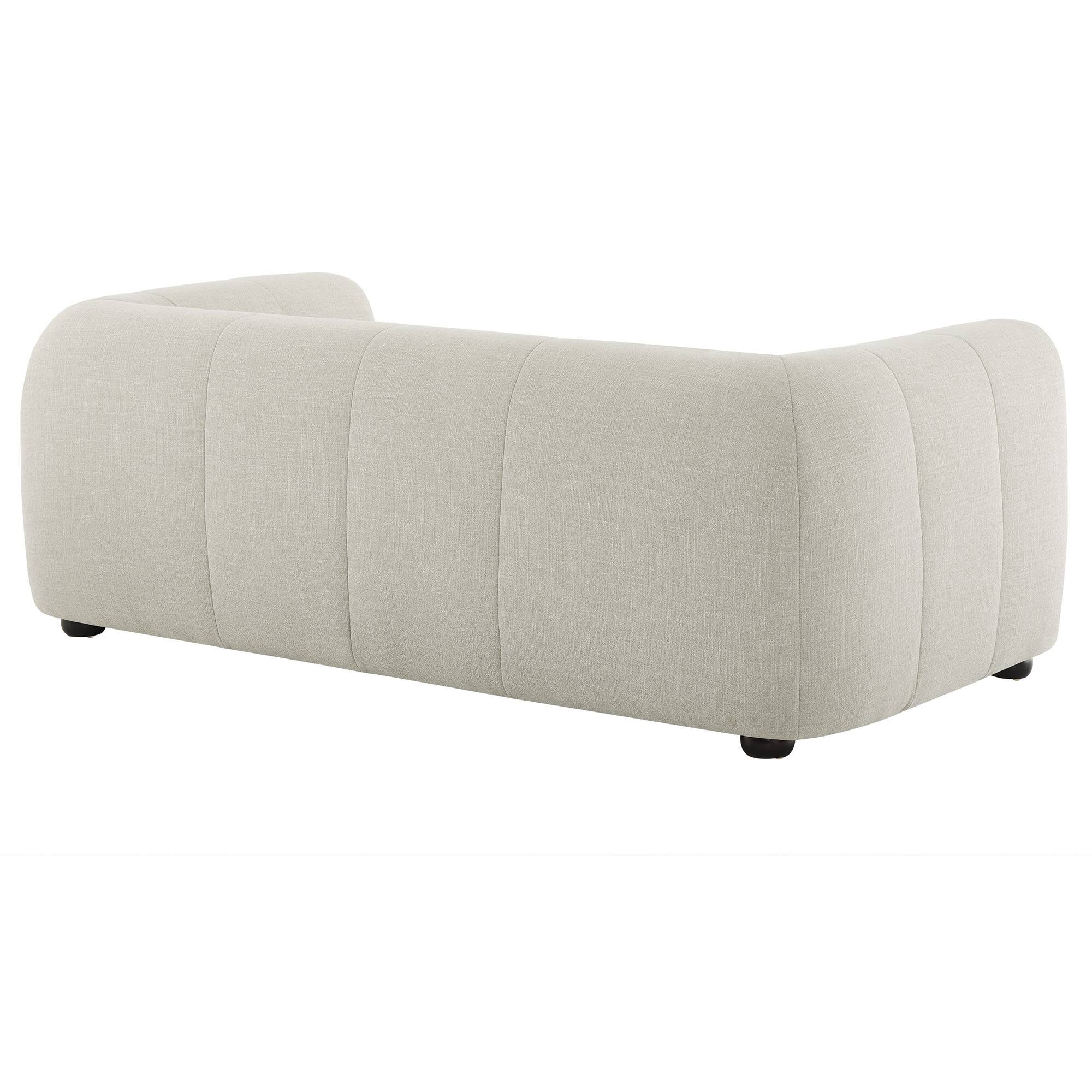 Alt View 4. Modway - Liana Upholstered Fabric Loveseat by Modway - Linen.
