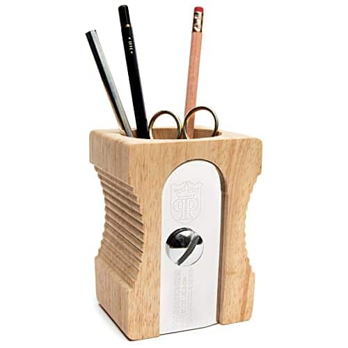 Vulpecula Spade - Pen Holder - Wooden Pencil Sharpener - Stationary Organiser - Desk Tidy - Quirky Office Desk Accessories - Funny Pencil