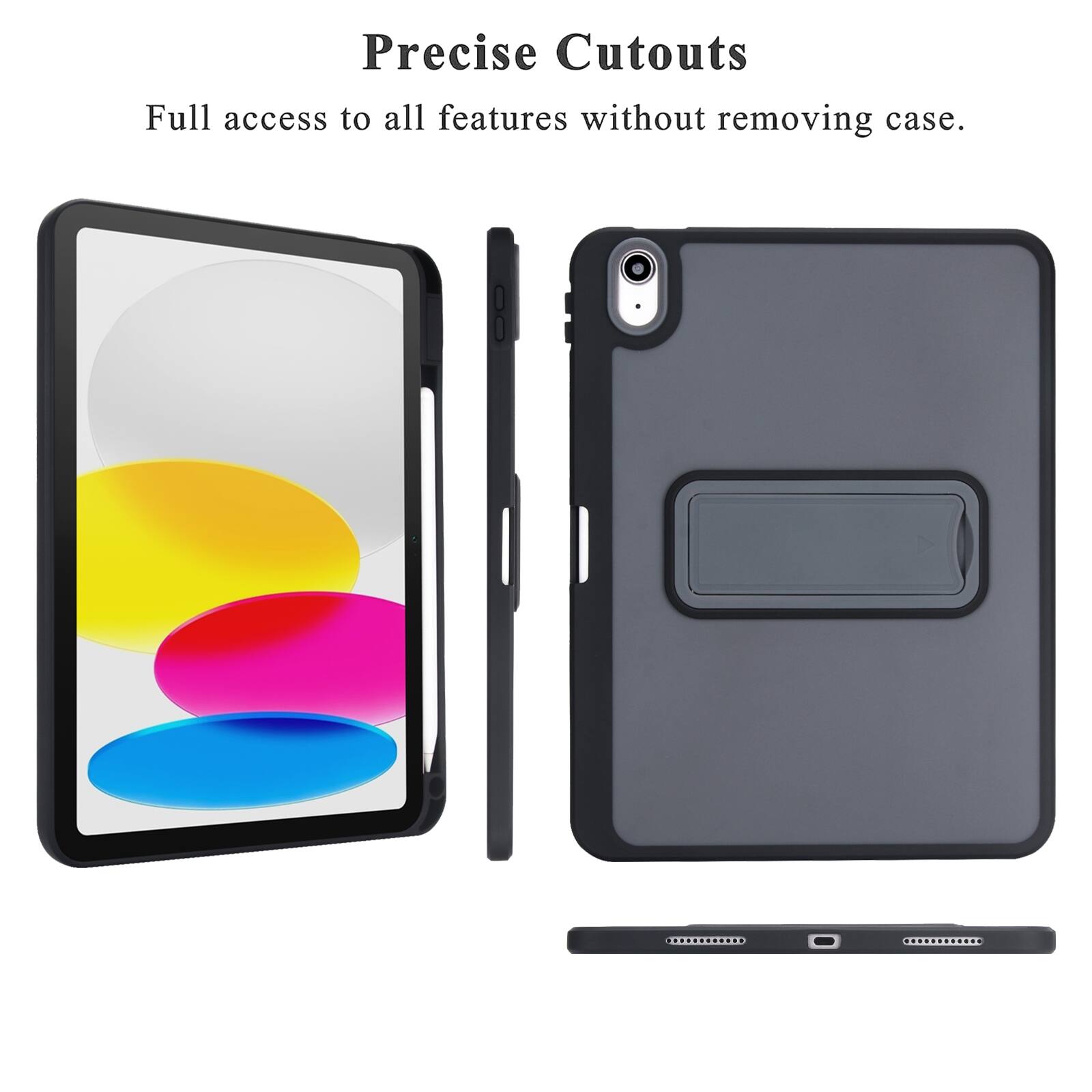 Precise Cutouts  
Full access to all features without removing case.